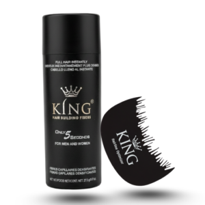 King Hair Building Fibers 2 IN 1 Deal 27.5g + Fiber Hairline Optimizer