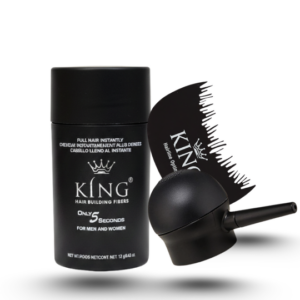 King Hair Building Fibers 3 IN 1 Deal 12g + Spray Applicator+ Hairline Optimizer