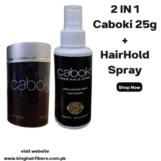 Caboki 2 IN 1 Deal 25g Fiber+ Hair Hold Spray in Pakistan