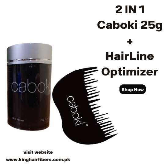 Caboki 2 IN 1 Deal 25g Fiber+ Caboki Hairline Optimizer in Pakistan