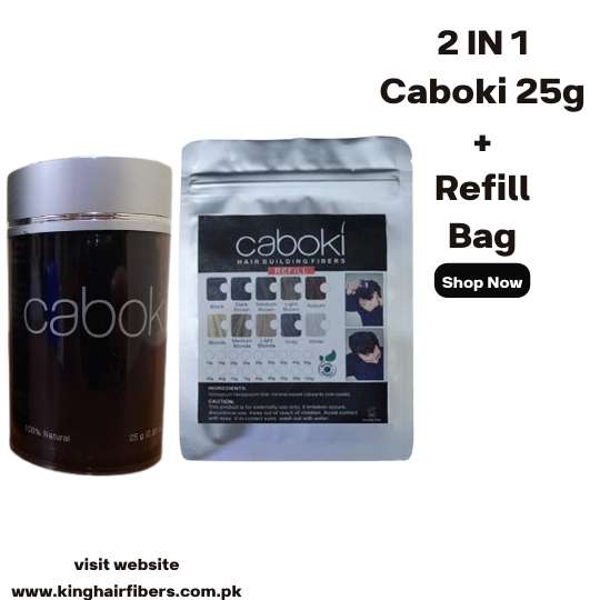 Caboki Hair Building Fibers + Caboki Refill bag 25g
