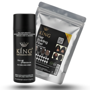 King Hair Building Fibers 2 IN 1 Deal 27.5g + Fiber Refill Bag 25g