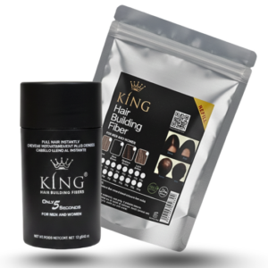 King Hair Building Fibers 2 IN 1 Deal 12g + Fiber Refill Bag 25g