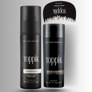 Toppik Hair Building Fibers 3 IN 1 Deal 27.5g + FiberHold Spray+ Hairline Optimizer