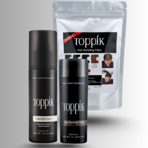 Toppik Hair Building Fibers 3 IN 1 Deal 27.5g + Refill Bag 25g+ FiberHold Spray