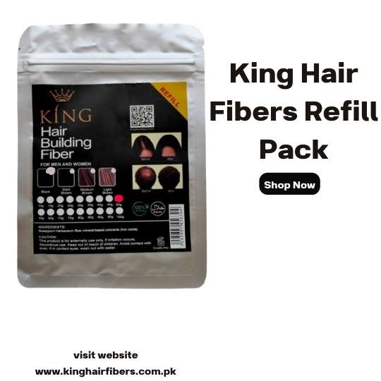 King Hair Building Fibers Refill Bag in Pakistan