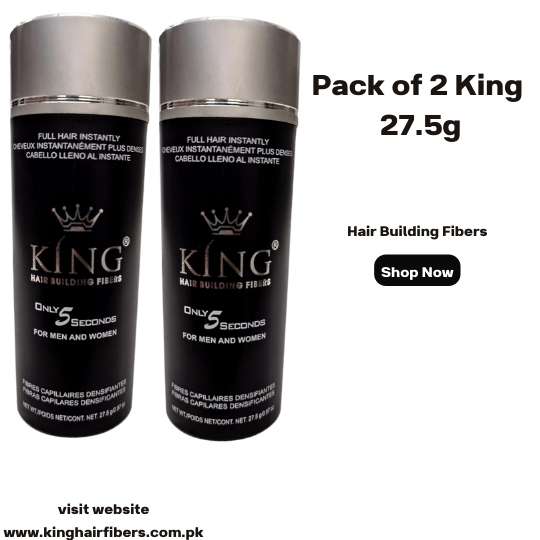 King Hair Building Fibers 27.5g Value Pack 2