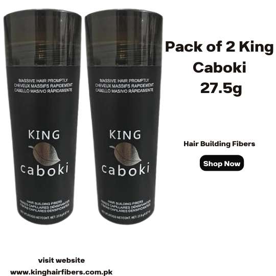 King Caboki Hair Building Fibers 27.5g Value Pack 2 (137 Day Supply)