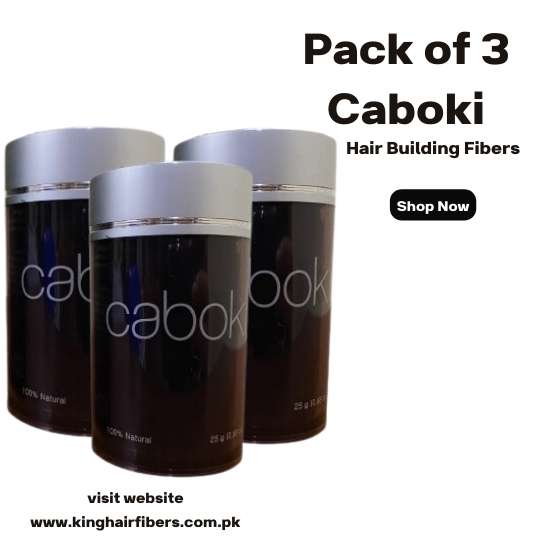 Caboki Hair Loss Concealer in Pakistan Value Pack 3 (187 Day Supply)