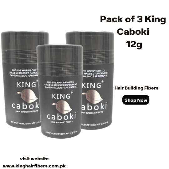 King Caboki Hair Building Fibers 12g Value Pack 3