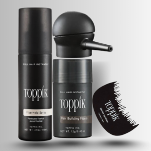 Toppik Hair Building Fibers 4 IN 1 Deal 12g +FiberHold Spray+Applicator+Hairline Optimizer