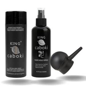 King Caboki 3 IN 1 Deal 27.5g Fiber + FiberHold Spray + Spray Applicator